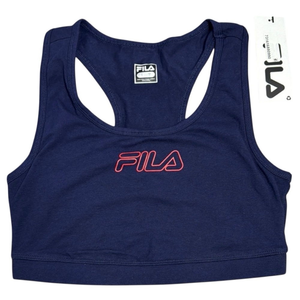 Fila Sports Bra  Blue Pullover Racerback‎ in Size 1X  NWT